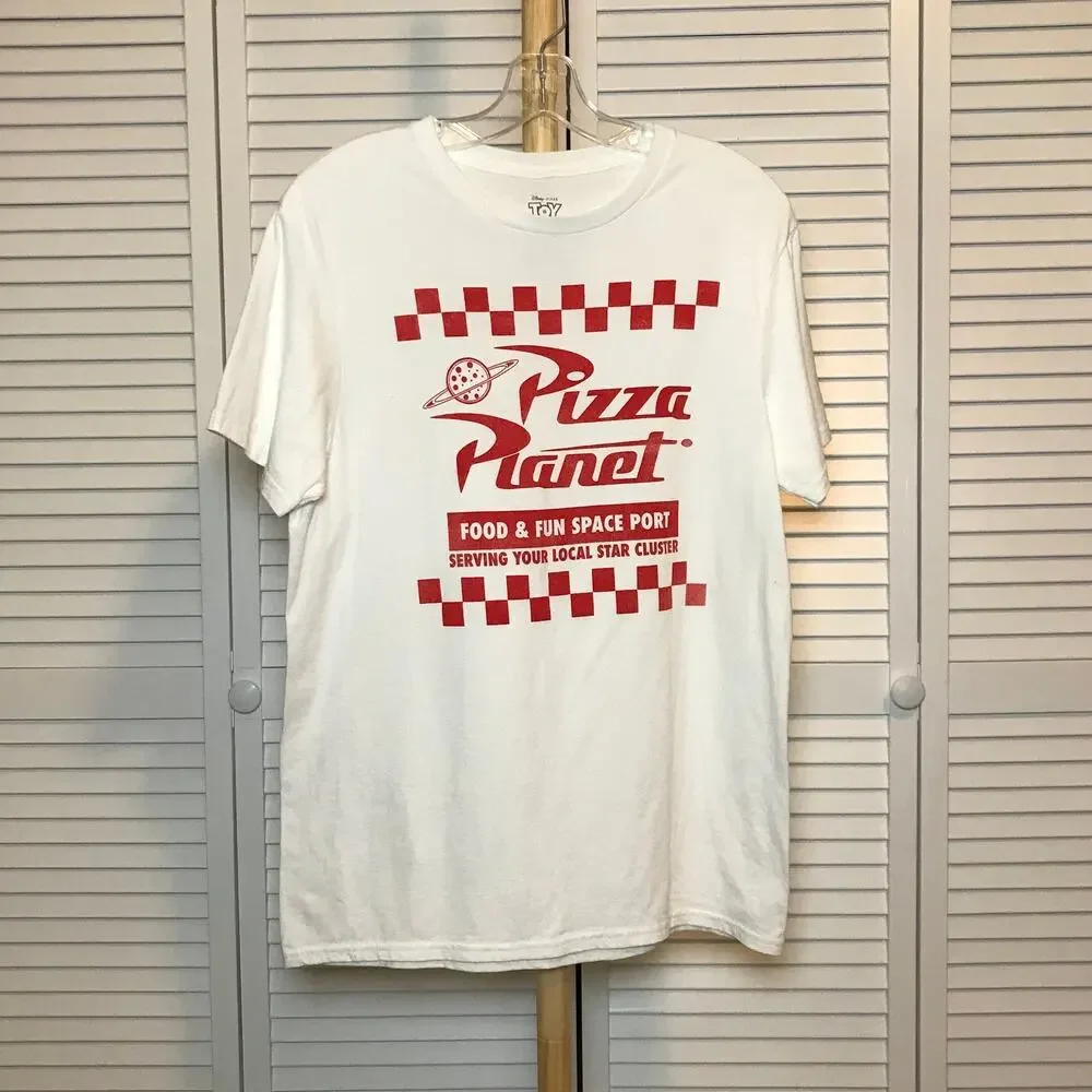 NWOT Disney Pixar Toy Story Pizza Planet Uniform T-shirt Adult M